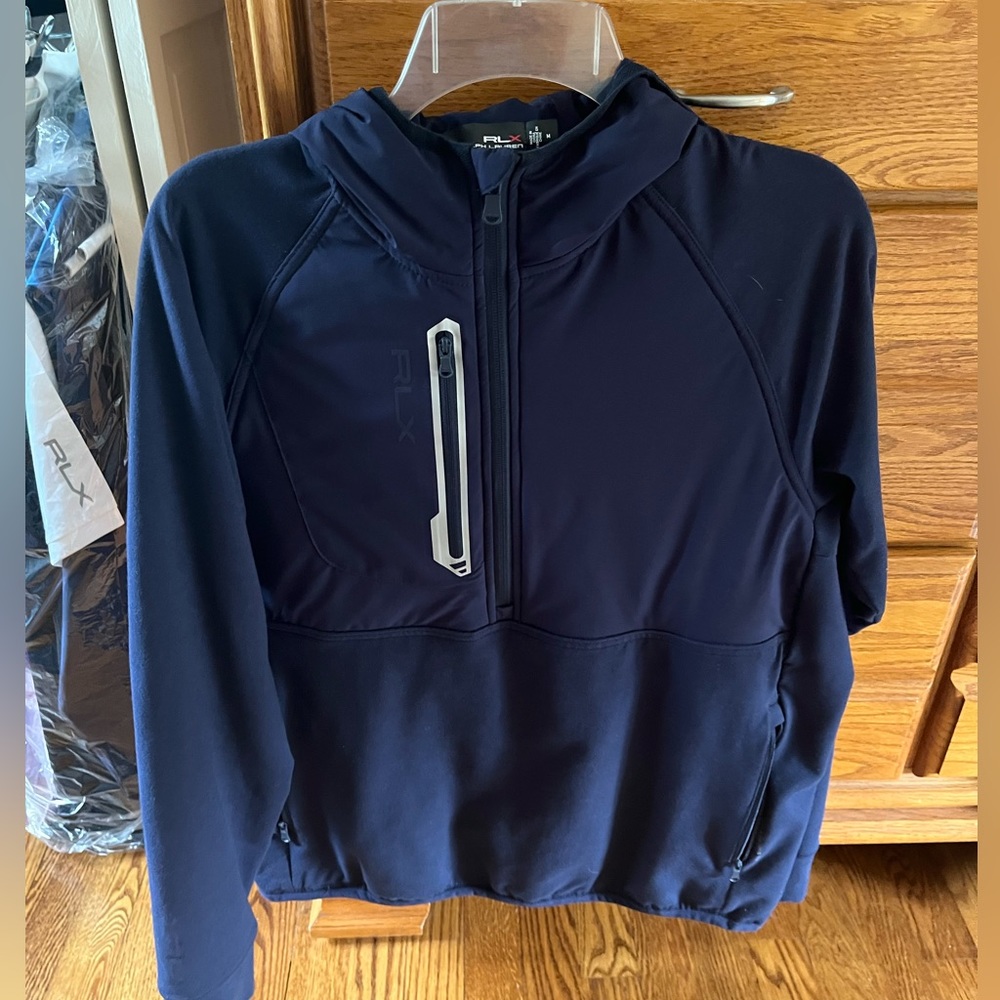 RLX Ralph Lauren Polo Golf 1/4 zip hoodie Navy like new